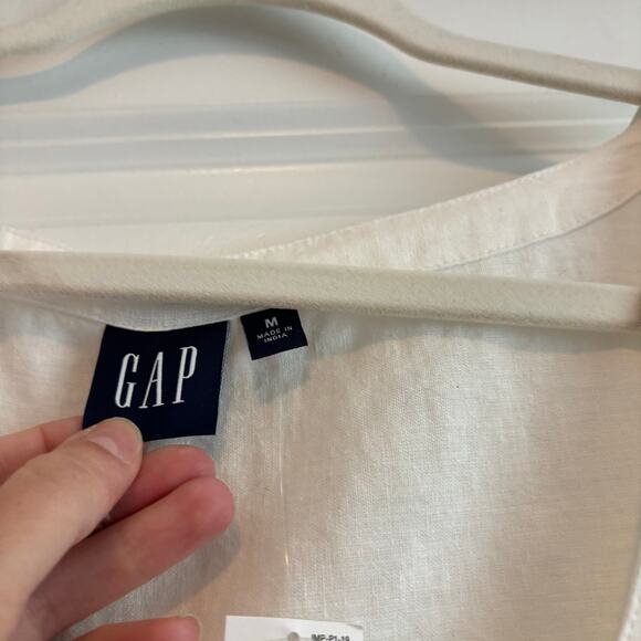 NWT Old Navy Women’s Linen-Blend Embroidered Vest Top Sz M Essential Basic - Picture 8 of 11